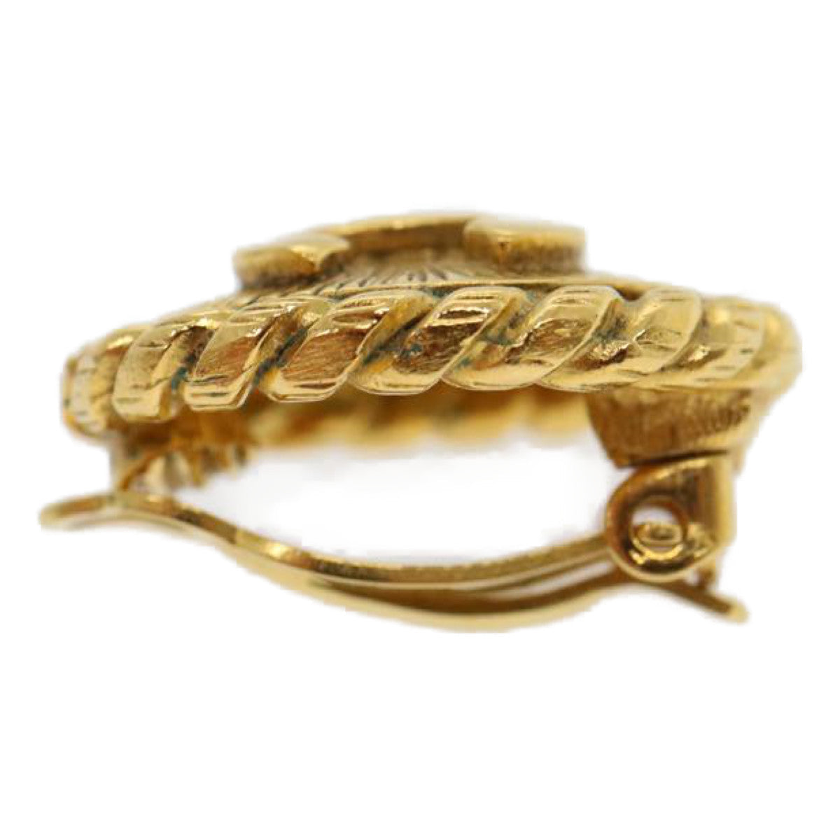 Chanel Jewellery? Chanel COCO Mark Earring metal Gold Auth 30468A Luxury Designer Statement Jewellery