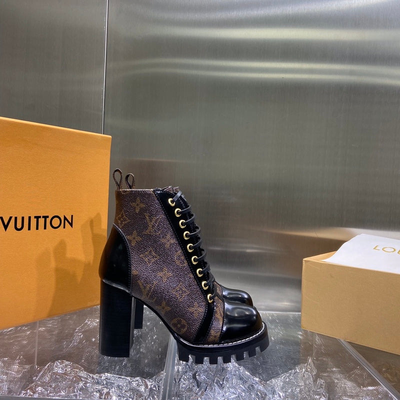 Louis Vuitton Grey Classic Ballet Flats - Back View