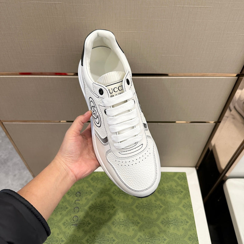 Gucci sneakers detailed view showing premium designer craftsmanship