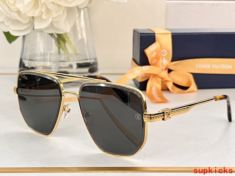 Angled view of Louis Vuitton unisex sunglasses