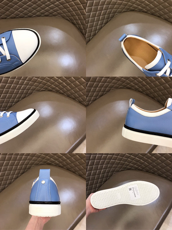 Hermès Tan Chunky Platform Sneakers - Toe Detail View