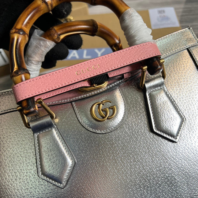 Back view of refined sleek women's handbag – women's luxury handbag