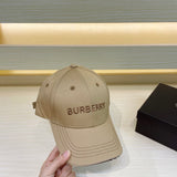 Close-up detail view of Burberry unisex cap