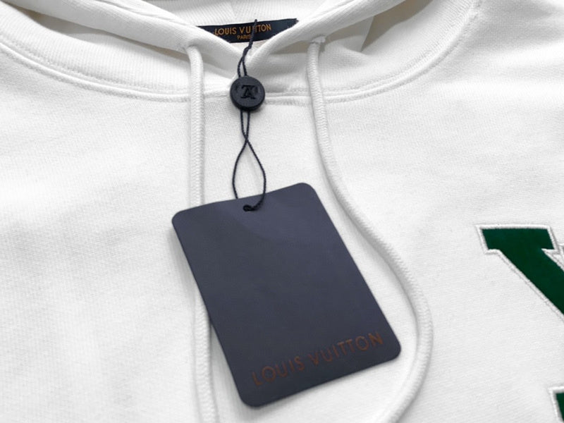 Back view of Louis Vuitton luxury clothing with contemporary cut