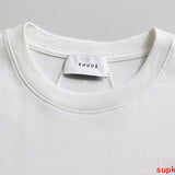 Full styled look of Rhude luxury clothing with contemporary cut