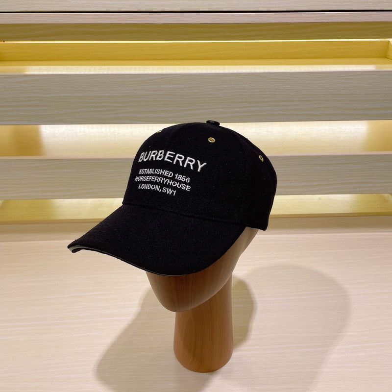 Side view of Burberry unisex cap