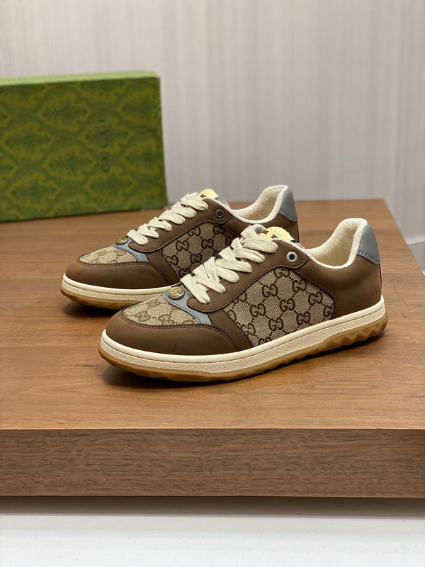 Gucci all-black luxury sneakers view 7 heritage-inspired look