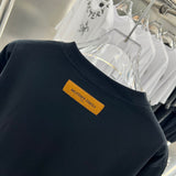 Side profile of Louis Vuitton cotton t-shirt with monogram-inspired silhouette