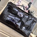  streamlined top-handle bag detail view showing craftsmanship 8