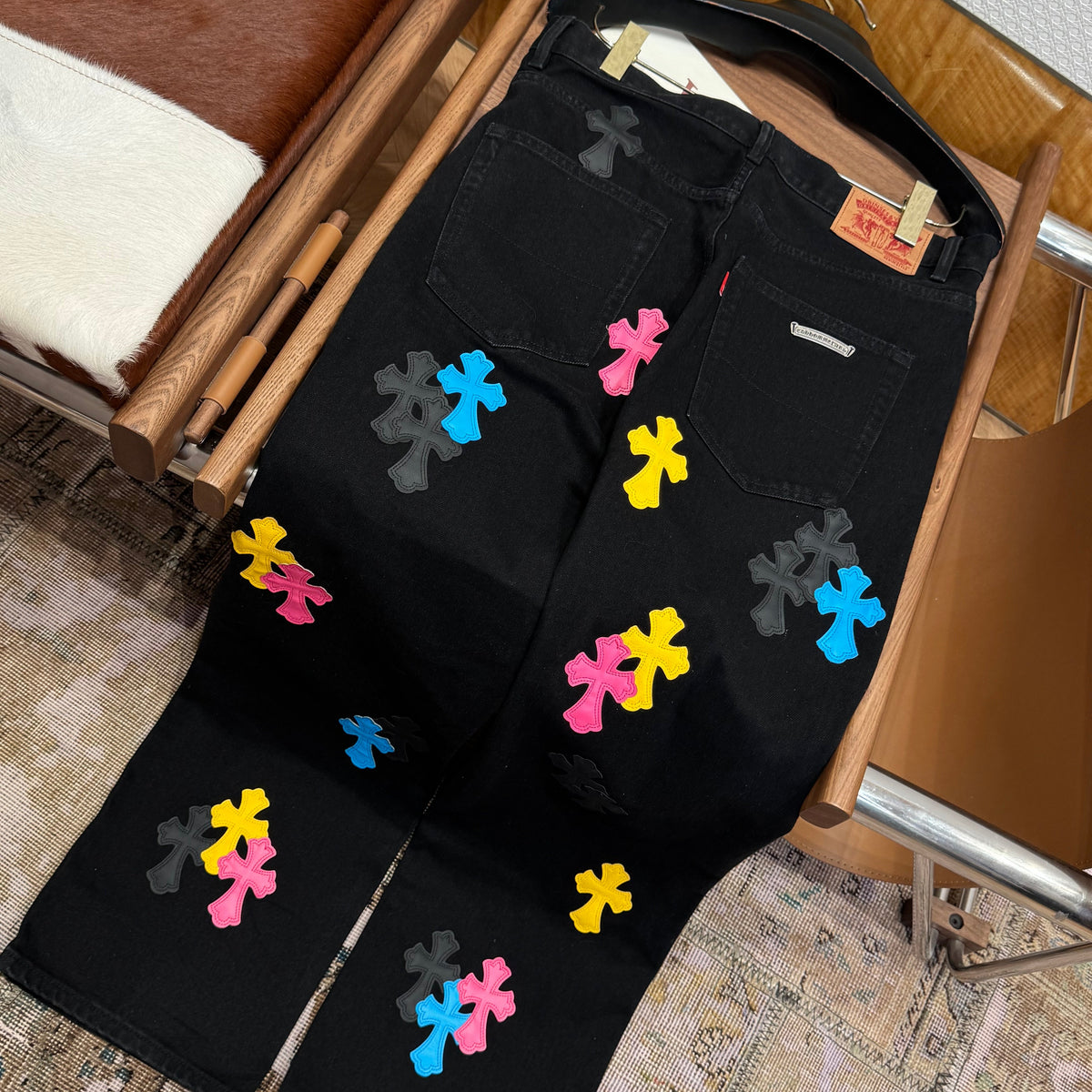 Chrome Hearts Jeans detail shot – designer craftsmanship and quality