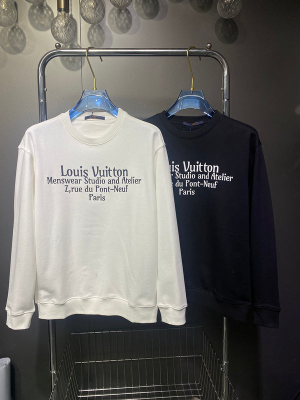 Back view of Louis Vuitton luxury clothing with runway-inspired design