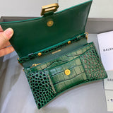 Elegant Faux Leather Handbag - Signature Hardware Accents | Women's Fashion Handbag #450 - styled full view (image 7) of designer-inspired handbag