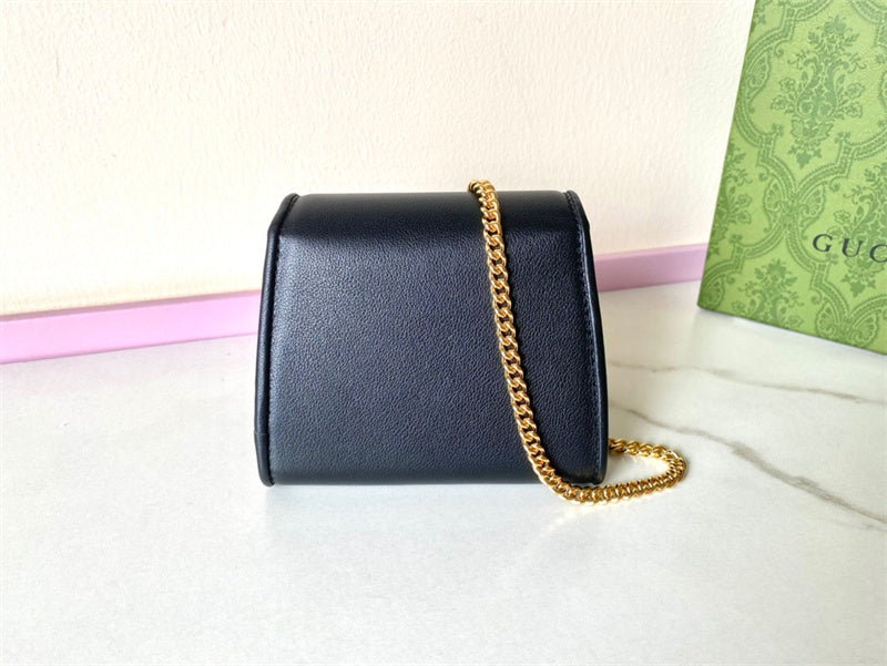 Side profile of chic structured women's handbag – women's luxury accessory