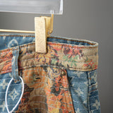 Full styled look of Louis Vuitton luxury clothing with logo-detail design