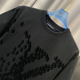 Full styled look of Louis Vuitton cotton t-shirt with signature branding