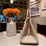 Interior view of sculpted premium bag