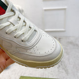 Gucci crisp white luxury sneakers view 10 heritage-inspired look
