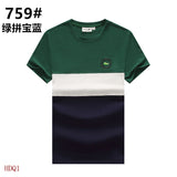 Side profile of Lacoste luxury clothing with tailored silhouette