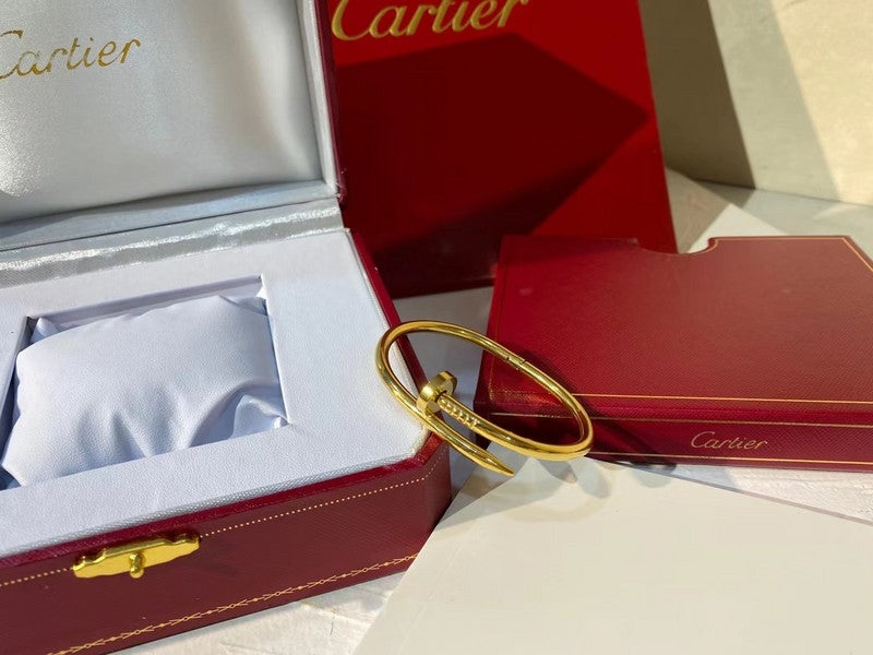 Close-up detail view of Cartier unisex jewelry piece