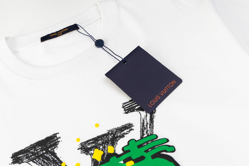 Front view of Louis Vuitton cotton t-shirt with contemporary cut