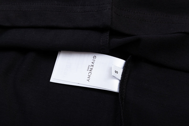 Side profile of Givenchy luxury clothing with monogram-inspired silhouette