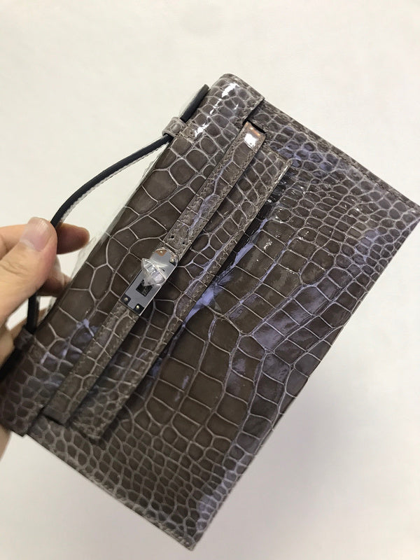 Close-up detail of clean-lined bag design