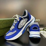 Gucci sneakers detailed view showing premium designer craftsmanship