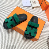 Hermes sandals Style 209 - styled lifestyle view