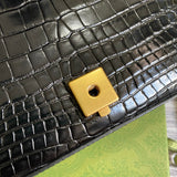 Close-up detail of structured sleek women's handbag – women's luxury handbag