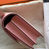 Side view of chic structured handbag