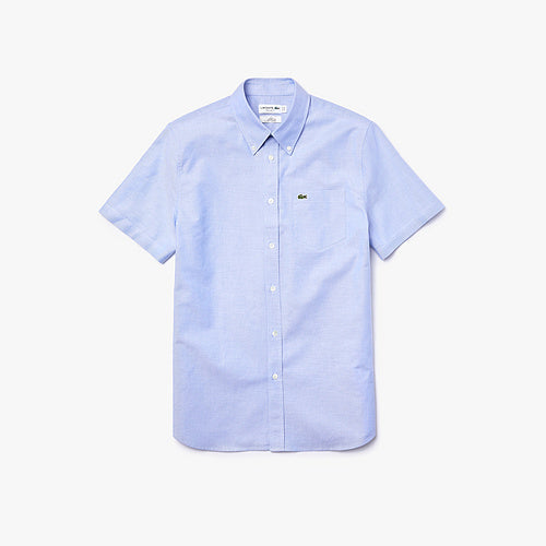 Front view of Lacoste luxury clothing with logo-detail design