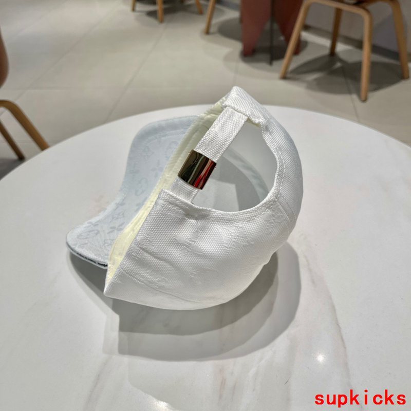 Close-up detail view of Louis Vuitton unisex cap