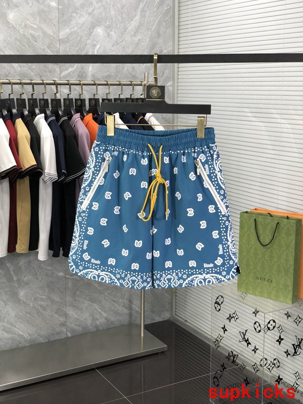 Back view of Rhude luxury clothing with runway-inspired design