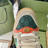 Gucci bold contrast luxury sneakers view 6 breathable knit upper