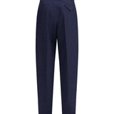 Bottega Veneta premium pants detail and craftsmanship close-up
