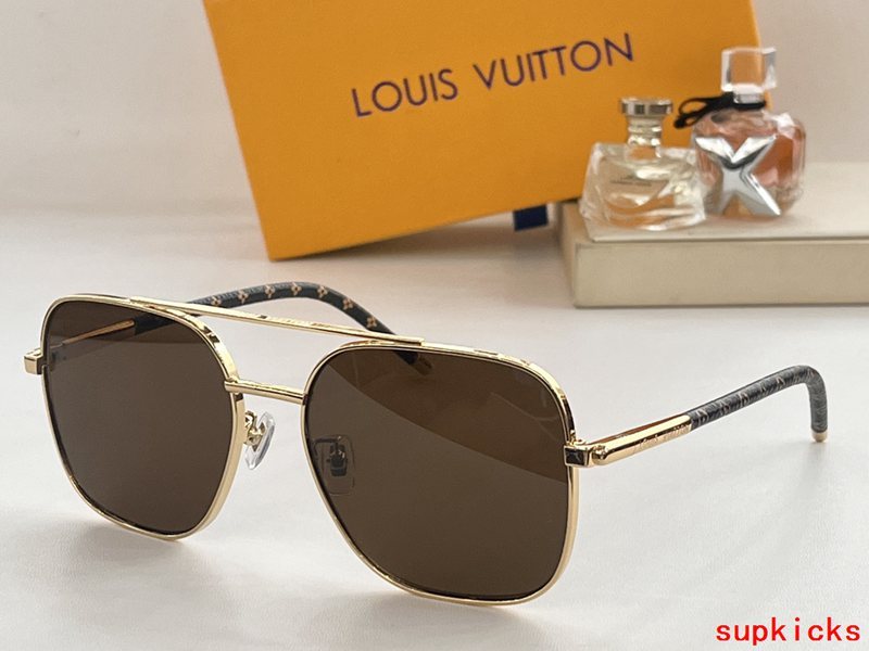 Side view of Louis Vuitton unisex sunglasses