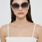 Lifestyle view of Louis Vuitton unisex sunglasses