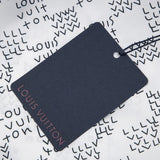 Back view of Louis Vuitton luxury clothing with monogram-inspired silhouette