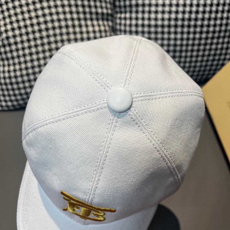 Front view of Burberry unisex cap