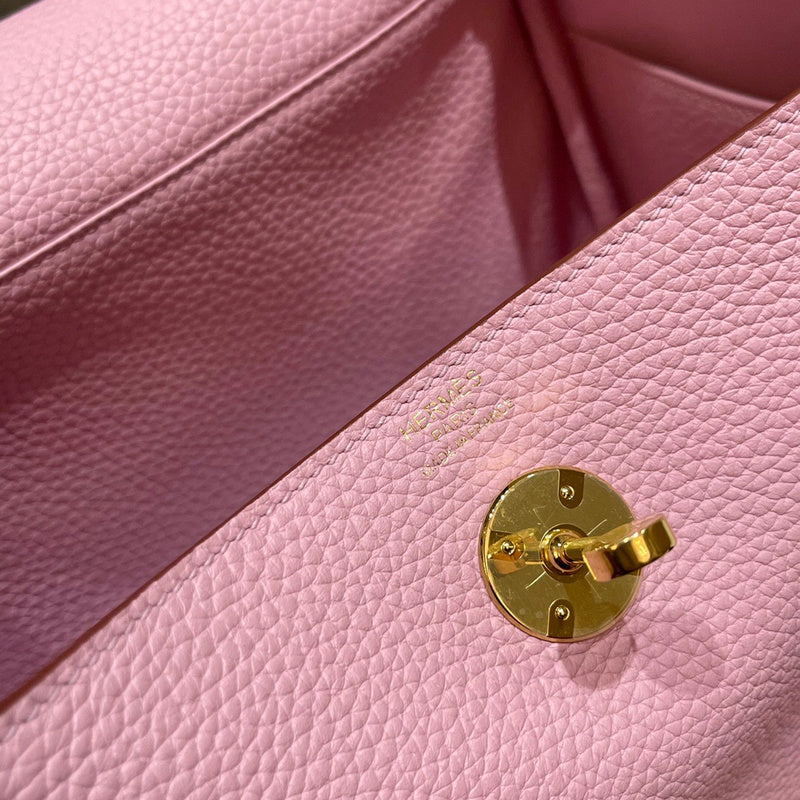 Side view of effortless structured handbag