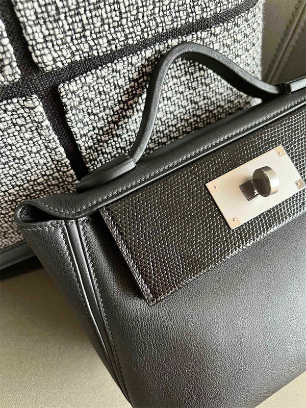  crossbody bag close-up of hardware and finish