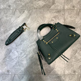 Contemporary Faux Leather Handbag - Everyday Elegance | Women's Premium Handbag #627 - front view (image 1) of designer-inspired handbag