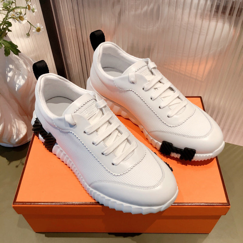Hermès White High-Top Sneakers - Sole Detail View