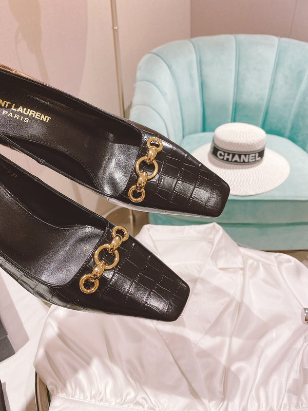 Saint Laurent luxury shoes front view — premium authentic designer style