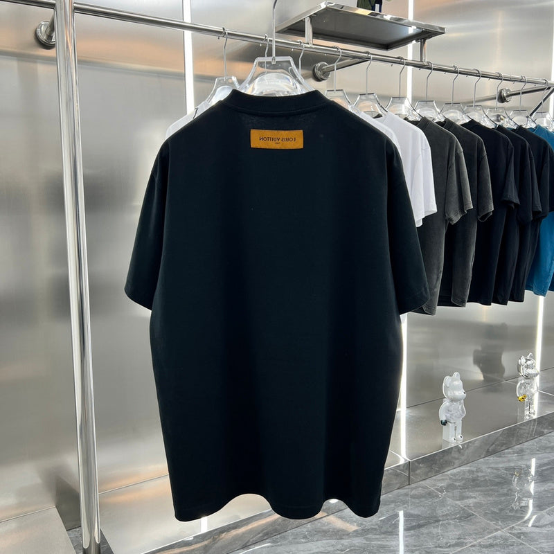Back view of Louis Vuitton cotton t-shirt with relaxed-fit cut