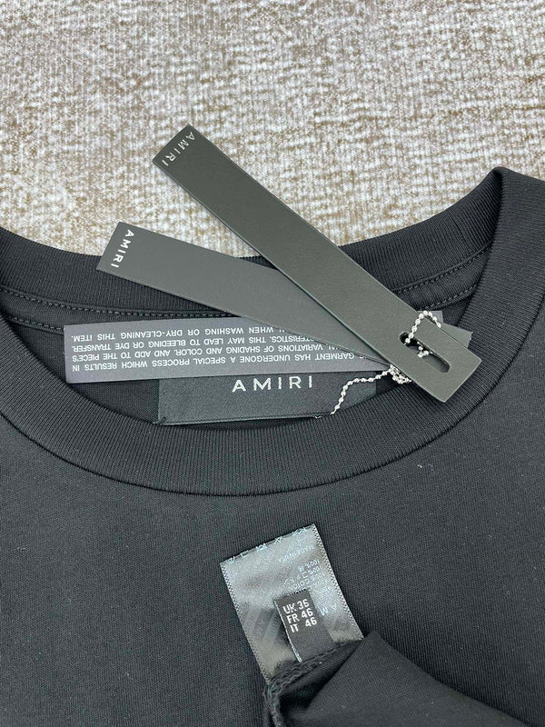Amiri luxury t-shirt detail shot