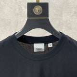 Close-up of Burberry t-shirt craftsmanship