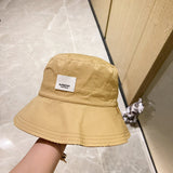 Close-up detail view of Burberry unisex cap