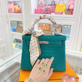 Streamlined bag shown from front angle