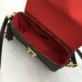 Front view of refined elevated women's handbag – women's luxury handbag